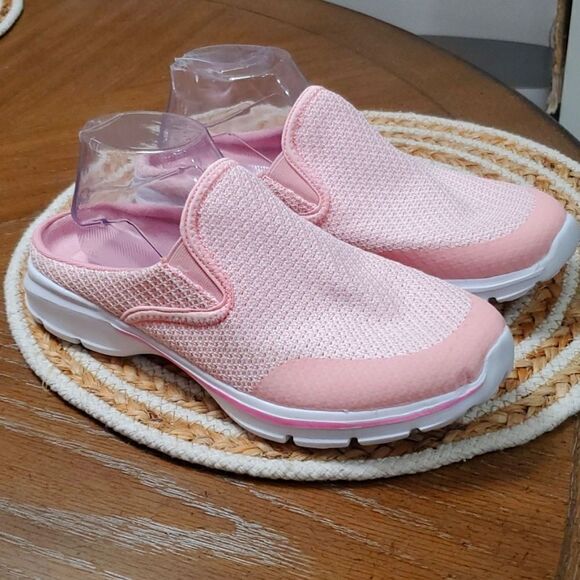 C Celenda Women’s Slip on Pink, Breathable, Arch Support Mule Sneakers,  Size 42 - Picture 2 of 9